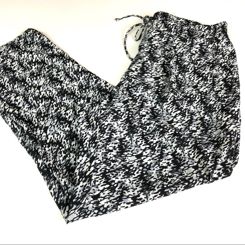 NY Collection Patterned Pants Size L K02